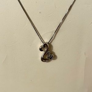 Kay jeweler open heart necklace.